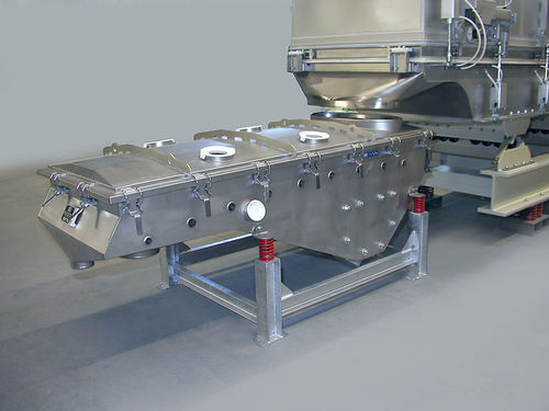 Linear vibrating screener - SR  - Vibra Schultheis - for bulk materials / stainless steel