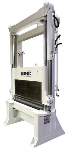 Hydraulic shear - GS series - NEUE HERBOLD Maschinen-u. Anlagenbau GmbH - for plastics / guillotine