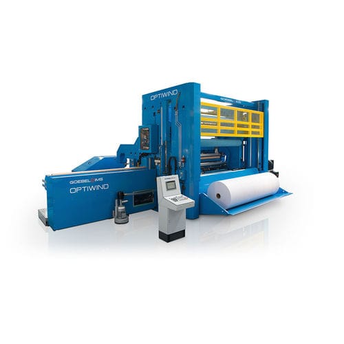 Paper winder - OPTIWIND - GOEBEL IMS - automatic / motorized / double shaft