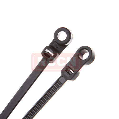 Nylon cable tie - TCV series  - Shanghai Richeng Electronics - flameproof / reusable / stud-mount