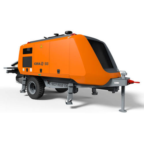 Trailer-mounted concrete pump - PC_709 - CIFA S.p.A - for construction / electric / piston