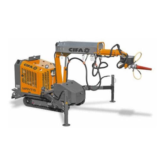 Concrete spraying machine - MANTIS - CIFA S.p.A - articulated arm / tracked