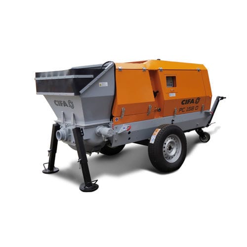Mobile concrete pump - PC_158 - CIFA S.p.A - for construction / piston