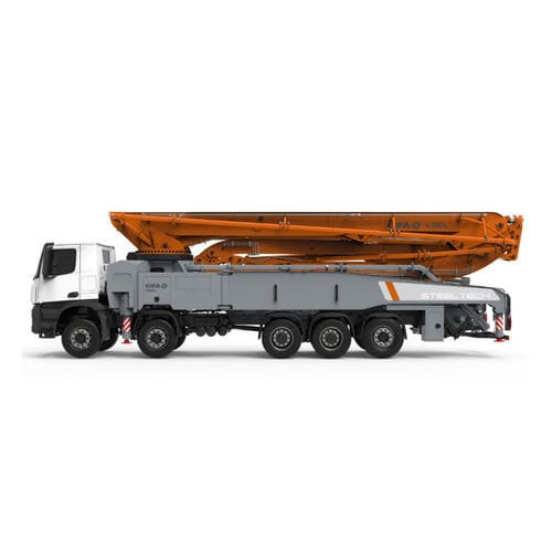Trailer-mounted truck-mounted concrete pump - K56L - CIFA S.p.A - for construction