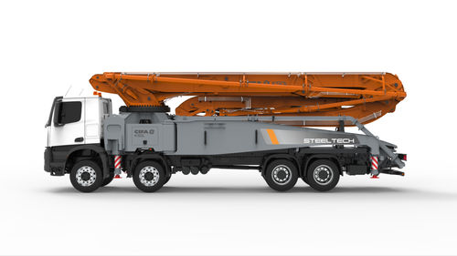 Construction truck-mounted concrete pump - K50L - CIFA S.p.A - diesel