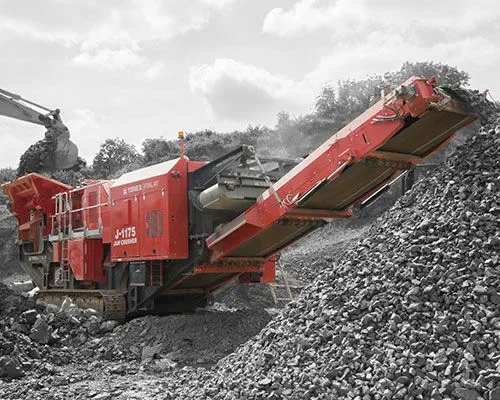 Jaw crusher - J-1175 - TEREX Mobile Processing Equipment - mobile