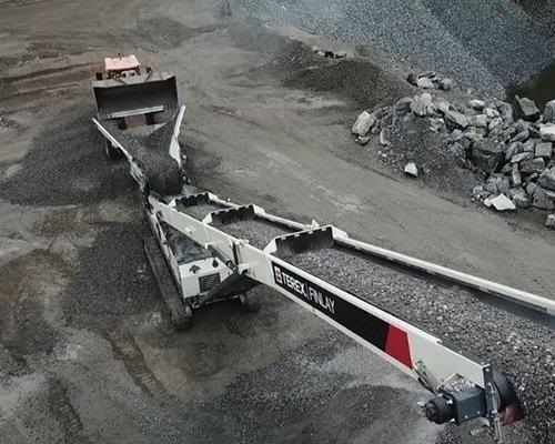 Belt feeder - TF-75L - TEREX Mobile Processing Equipment - rotating / for bulk materials / for hopper