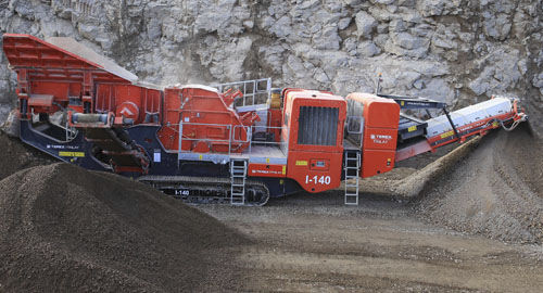 Impact crusher - I-140 - TEREX Mobile Processing Equipment - mobile / crawler