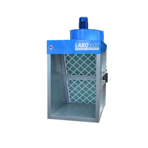Open paint booth - Labo 600T - Tricolor Industries - for parts / for aeronautical applications / dry filter