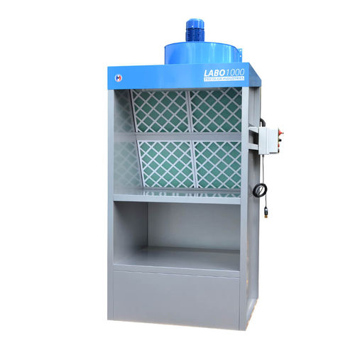 Open paint booth - Labo 1000 - Tricolor Industries - for parts / for aeronautical applications / dry filter