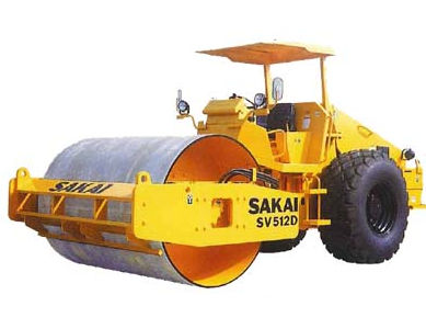 Single-cylinder road roller - max. 13 000 kg (28 660 lbs) | SV512D/T/TF/DF - SAKAI HEAVY INDUSTRIES - vibrating / articulated