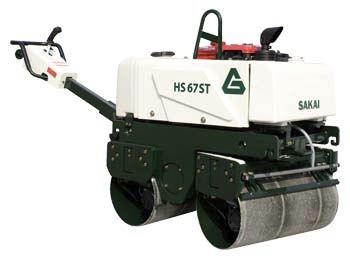 Duplex road roller - 750 kg (1 655 lbs) | HS67ST - SAKAI HEAVY INDUSTRIES - manual