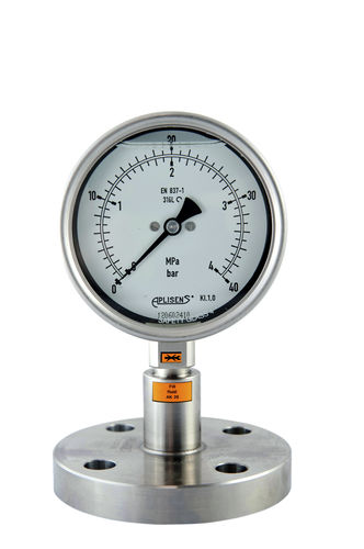 Dial pressure gauge - MS-100K - APLISENS S.A. - stainless steel / Bourdon tube / process