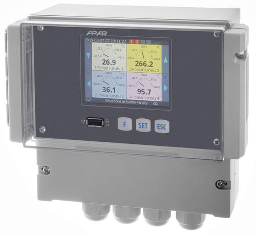 Temperature data logger - AR208 - APLISENS S.A. - pressure / voltage / humidity