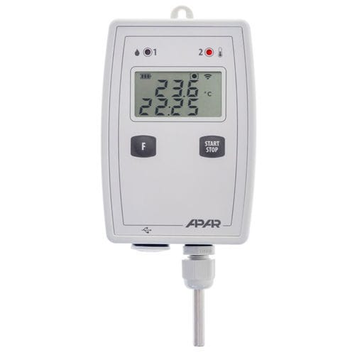 Temperature data logger - AR232.B - APLISENS S.A. - USB / Bluetooth / with LCD display