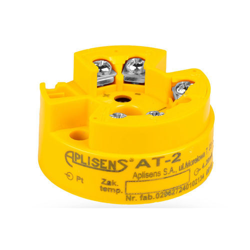 Probe head-mounted temperature transmitter - AT-2 - APLISENS S.A. - Pt100 / 4-20 mA / programmable