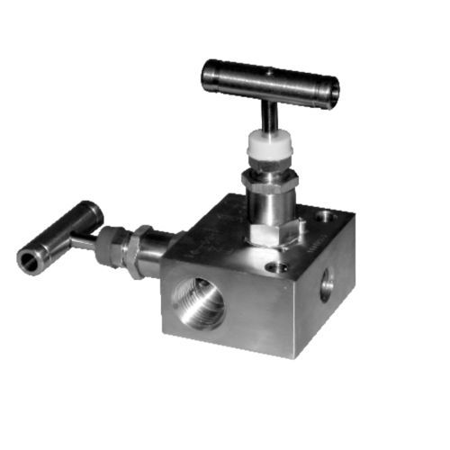 2-channel manifold - VM2 series - APLISENS S.A. - stainless steel