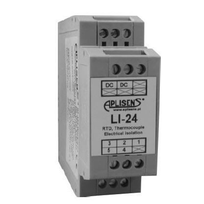 DIN rail mount temperature transmitter - LI-24 - APLISENS S.A. - thermocouple / HART / programmable
