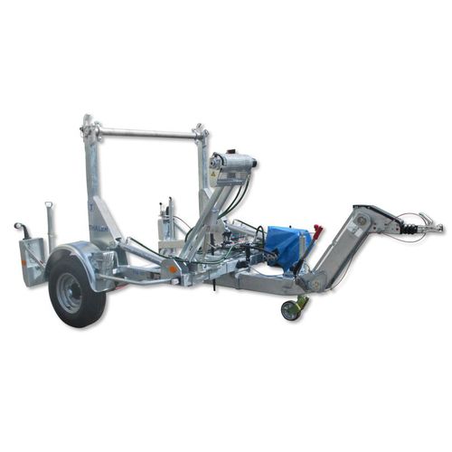 Hydraulic trailer - TTA 1577 - Jakob Thaler GmbH - for cable drums / for cable transport and laying / tube transport and laying
