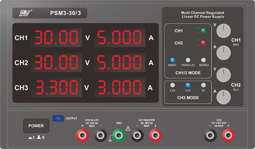 Tabletop power supply - PSM3-30/3 - BST Caltek Industrial Ltd - AC/DC / regulated / triple-output