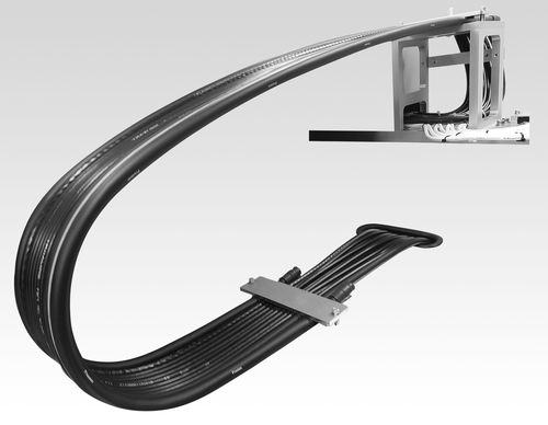 Flat drag chain - Flatveyor&reg; - Tsubakimoto Chain - fully-enclosed / plastic / lightweight
