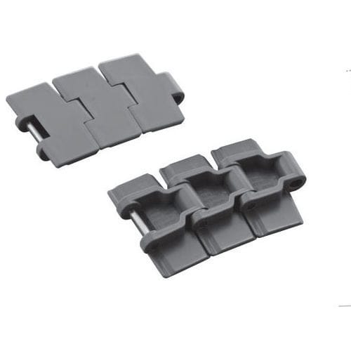 Plastic conveyor chain - TTUP series - Tsubakimoto Chain - slatted / standard / for the beverage industry
