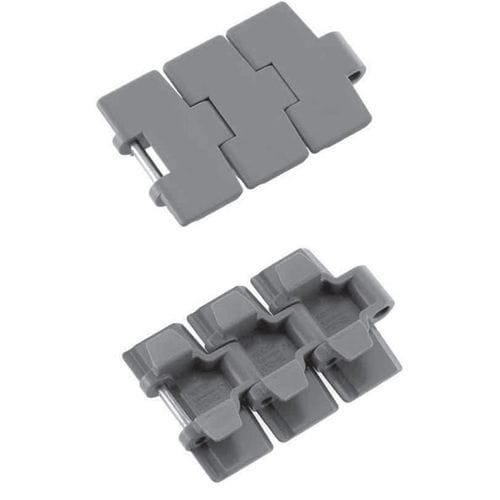 Plastic conveyor chain - TPU series - Tsubakimoto Chain - slatted / for the beverage industry / for the food industry