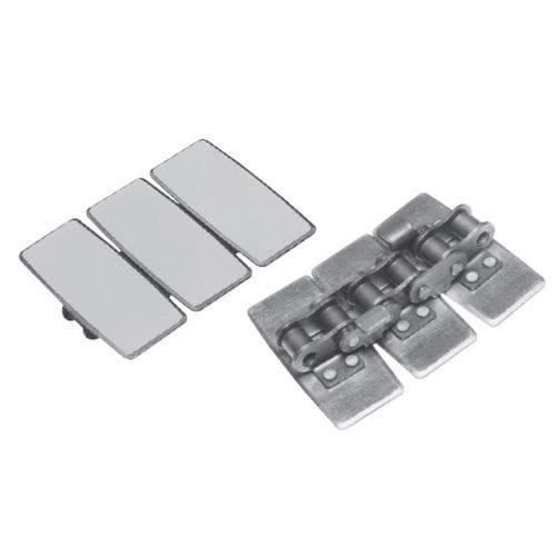 Stainless steel conveyor chain - TRU  - Tsubakimoto Chain - flat top / slatted / for heavy loads
