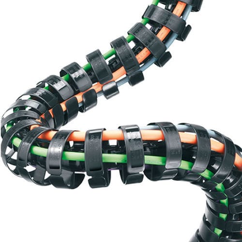 Open cable carrier - TKRB - Tsubakimoto Chain - plastic / 3D
