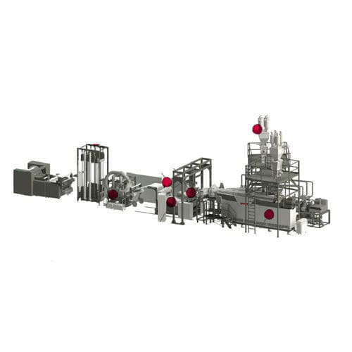 Thermoforming extrusion line - Gneuß Kunststofftechnik GmbH - sheet / food / coating