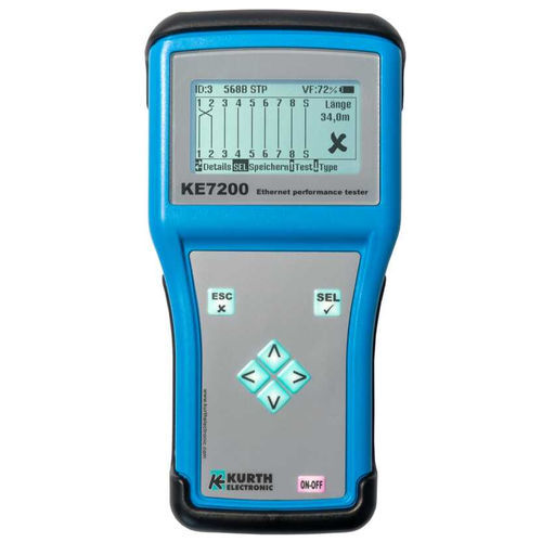 Ethernet network tester - KE7200 - GOSSEN METRAWATT GmbH - continuity / performance / TDR