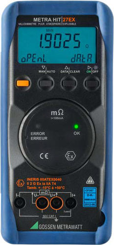 Digital milliohmmeter - METRAHIT 27EX - GOSSEN METRAWATT GmbH - portable / 4-wire / battery-powered