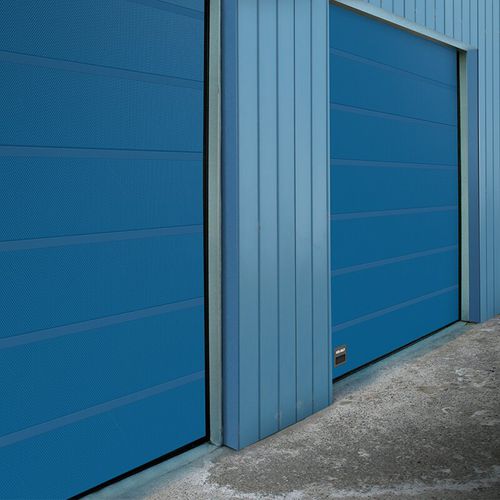 Sectional door - OH1082P - ASSA ABLOY Entrance Systems - steel / indoor / for cold storage