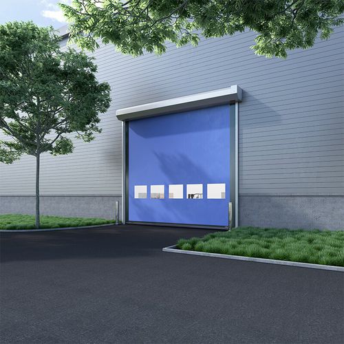 Roll up door - HS80 series - ASSA ABLOY Entrance Systems - galvanised steel / class 5 / indoor