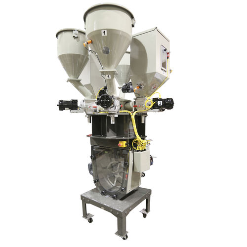 Powder batch blender - OA series - AEC, Inc. - ACS Group - gravimetric / for injection molding machines / for the food industry