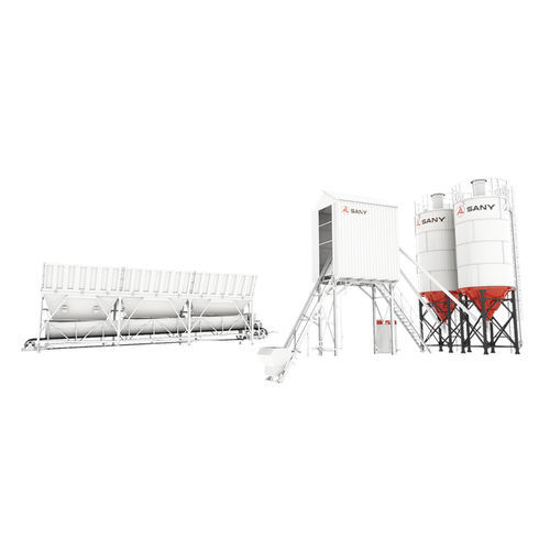 Stationary concrete batching plant - HZS60G-ECO - SANY