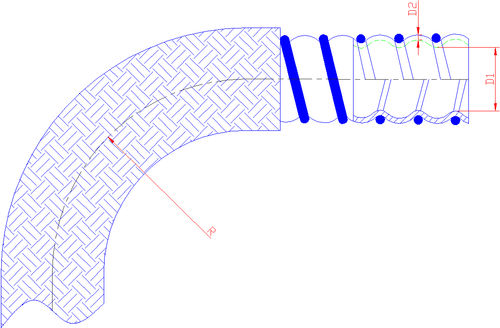 Oil hose - Core Flow® B6 - XTRAFLEX NV - PTFE / corrugated / braided polypropylene