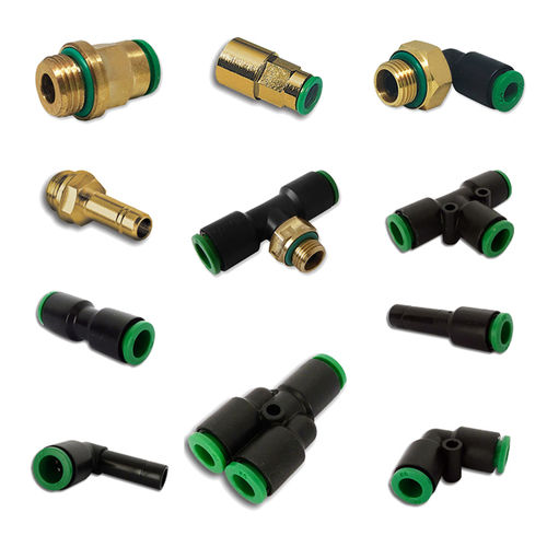 Pneumatic fitting - Food Contact FCM Series - PNEUMAX - push-in / T-shaped / elbow