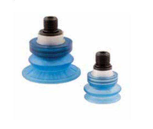 Bellows suction cup - 19VTS.P.14 series - PNEUMAX - round / polyurethane / for vacuum