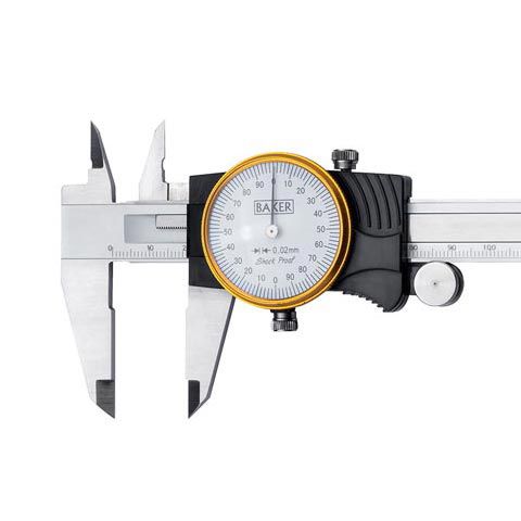 Vernier caliper - DC series  - Baker Gauges India Private Limited - dial / stainless steel