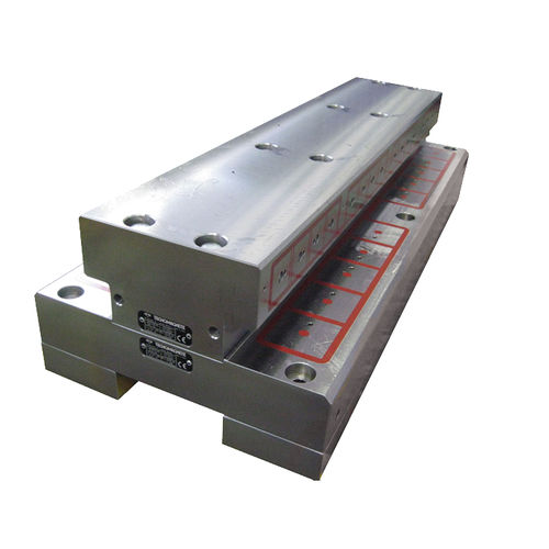 Electro-permanent magnetic chuck - Quad Rail - MAG AUTOBLOK TECNOMAGNETE - for rail milling