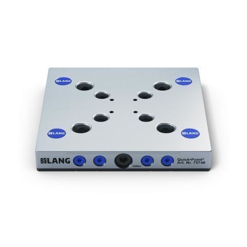 Machine tool zero-point clamping unit - 75748 - LANG Technik - modular clamping plate / high-precision / for 5-axis machining