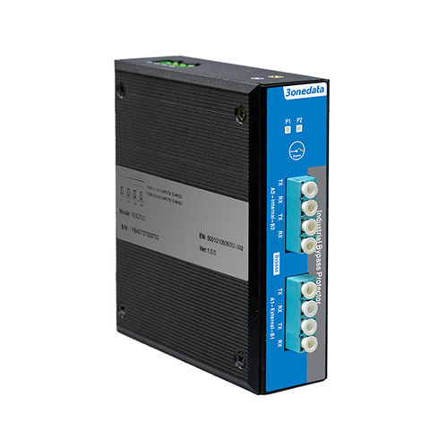 Fiber optics converter - IES2000-2BP-SS-LC-2P48 - 3onedata Co.,Ltd. - for fiber optic networks / DIN rail / industrial