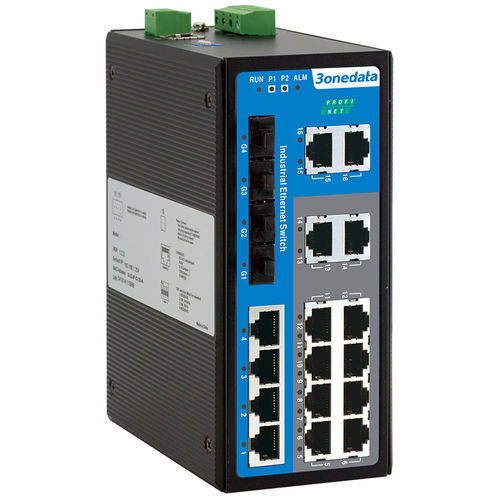 Managed ethernet switch - IES6200-PN-16T4GS-2P48 - 3onedata Co.,Ltd. - 20 ports / layer 2 / gigabit Ethernet