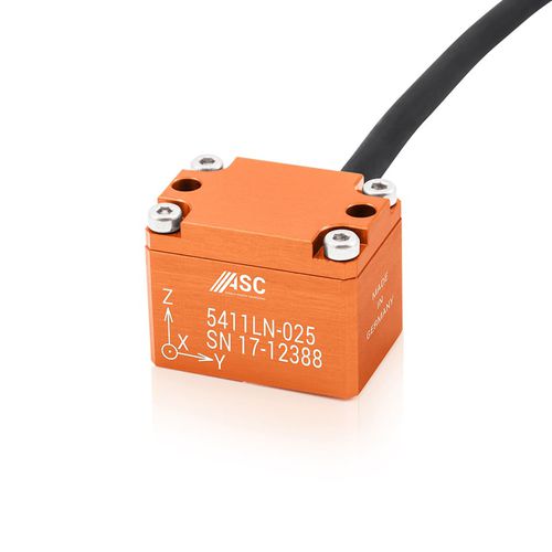 Triaxial accelerometer - ASC 5411LN - ASC - capacitive