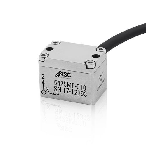 Triaxial accelerometer - ASC 5425MF - ASC - MEMS / capacitive / rugged