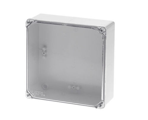 Wall-mounted junction box - 170 x 170 x 75 mm, IP 65 | GR17212 - GEROS - IP65 / polycarbonate / with transparent cover