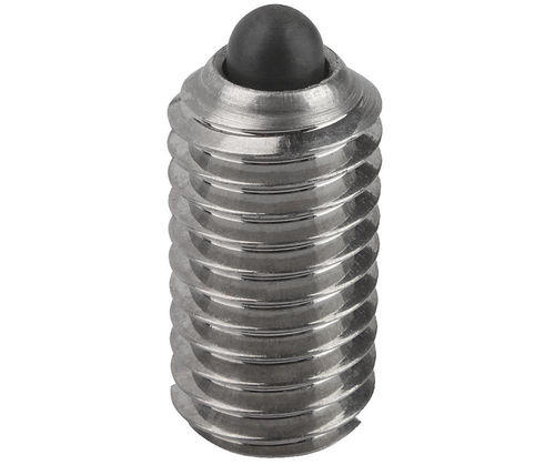 Steel plunger - 0302x - Fixtureworks - slotted / stainless steel / spring