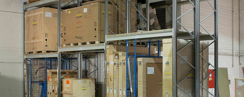Storage warehouse shelving - OHRA Regalanlagen - with shelves / shuttle / adjustable