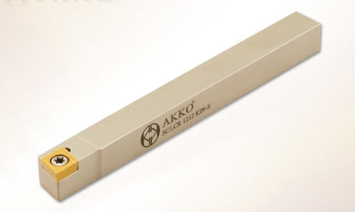 ISO tool holder - SCLCL series - AKKO CUTTING TOOLS - set screw / for machining / for CNC lathes